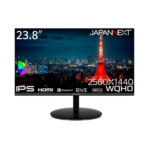 JAPANNEXTが23.8インチ IPSパネル搭載 WQHD解像度の液晶モニターを24,980円で9月13日(金)に発売