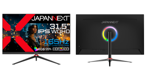 JAPANNEXTが31.5インチ IPSパネル搭載 165Hzに対応したWQHDゲーミングモニターを43,980円で9月20日(金)に発売