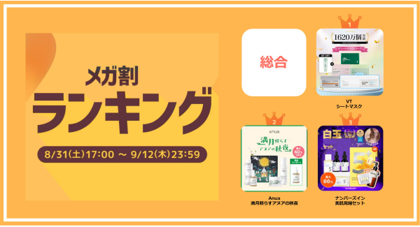 ＜「20％メガ割セール」開催レポート＞Qoo10「メガ割」が初開催から20回連続で、過去最高の流通額を更新！