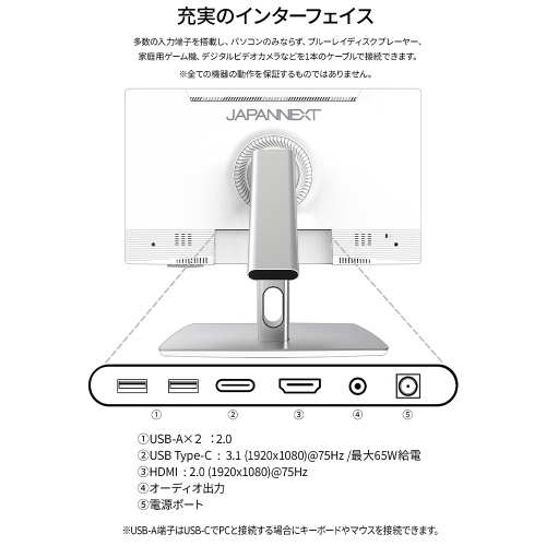 JAPANNEXTが21.5インチの画面を寝かせた状態でタッチ操作も行えるホワイトカラーのフルHD液晶モニターを32,980円で11月8日(金)に発売