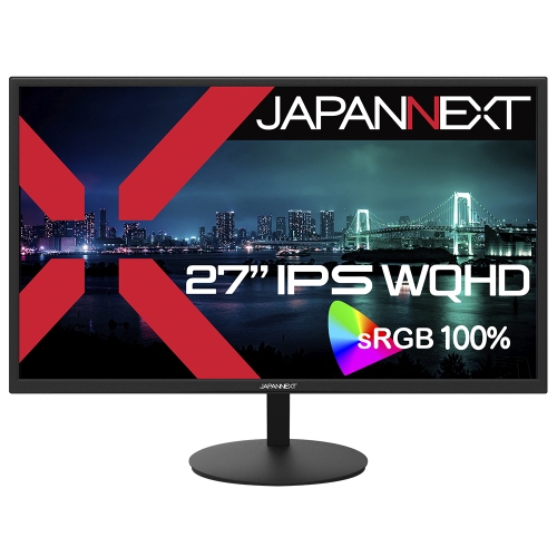 JAPANNEXTが27インチ IPSパネル搭載 WQHD解像度の液晶モニターをECサイト限定 23,480円で1月10日(金)に発売