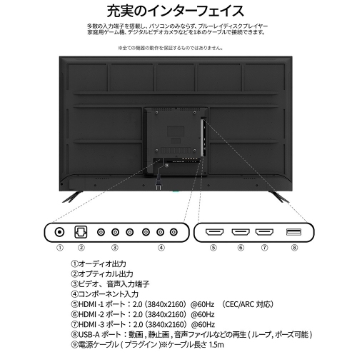 JAPANNEXTが55インチ IPSパネル搭載 USB再生対応の大型4K液晶モニターをAmazon限定 61,980円で1月17日(金)に発売