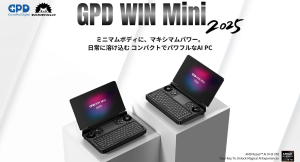 【日常に溶け込むAI PC】デントオンラインショップ、最小クラスのポケットPC「GPD WIN Mini 2025」特典付きモデルの国内予約を1/16より開始