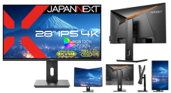 JAPANNEXTが28インチ IPSパネル搭載 USB-C給電対応の4K液晶モニターをECサイト限定 34,980円で1月24日(金)に発売