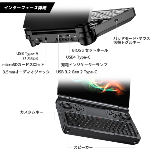 重量約555gの超軽量クラムシェル型7インチポータブルゲーミングPC「GPD WIN Mini 2025 国内正規版」を2025年3月上旬に発売