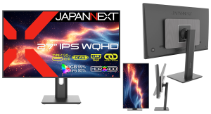 JAPANNEXTが27インチ IPSパネル採用 デイジーチェーン機能搭載のWQHD液晶モニターを39,980円で1月31日(金)に発売