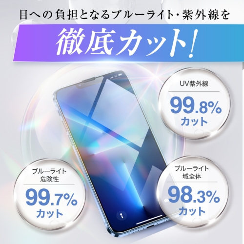 【ブルーライトを最大99％カット】iPhone対応ガラスフィルム「Blue Shine」で目の健康をサポート