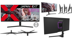 JAPANNEXTが34" IPSパネル 165Hz アスペクト比21:9のUWQHDウルトラワイドゲーミングモニターを49,980円で2月7日(金)に発売