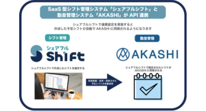 SaaS型シフト管理サービス『シェアフルシフト』、勤怠管理システム「AKASHI」との連携を開始〜勤怠管理業務の工数削減、省力化をサポート〜