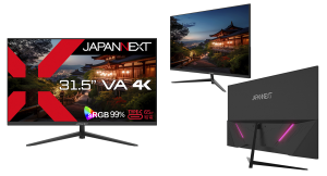 JAPANNEXTが31.5インチ VAパネル搭載 USB-C(最大65W)給電対応の4K液晶モニターをAmazon限定 37,980円で2月28日(金)に発売