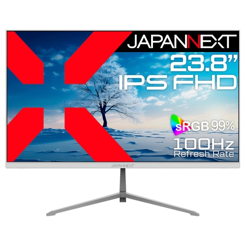 JAPANNEXTが23.8インチ IPSパネル搭載 USB-C給電に対応したフルHD解像度のホワイトカラー液晶モニターを19,980円で3月7日(金)より発売