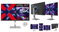 JAPANNEXTが27" IPSパネル DCI-P3:100%対応のプロフェッショナル用途に最適な5K液晶モニターを109,800円で3月14日(金)に発売