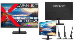 JAPANNEXTが24インチ IPSパネル搭載 WUXGA(1920x1200)解像度の液晶モニターをECサイト限定 19,980円で5月30日(金)に発売