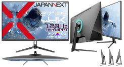 JAPANNEXTが27インチ IPSパネル搭載 120Hz対応の4KゲーミングモニターをAmazon限定 35,980円で9月26日(金)に発売