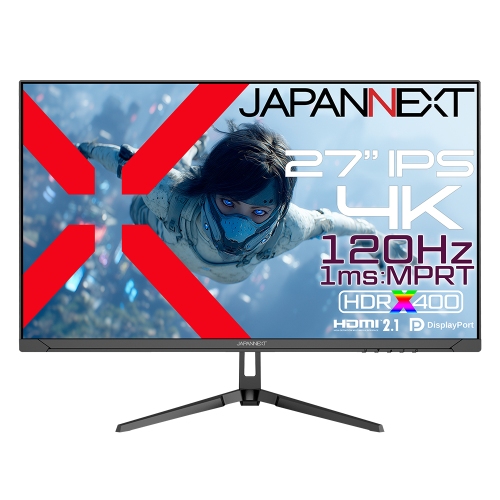 JAPANNEXTが27インチ IPSパネル搭載 120Hz対応の4KゲーミングモニターをAmazon限定 35,980円で9月26日(金)に発売