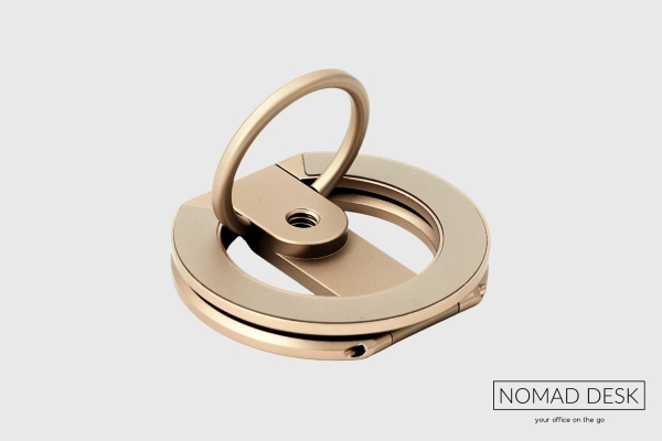 スマホも秋色に衣替え。多機能MagSafeリングに新色「サンドベージュゴールド」登場