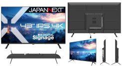 JAPANNEXTが43インチ IPSパネル搭載 USBメモリ再生対応の4K大型液晶モニターを43,980円で11月21日(金)に発売