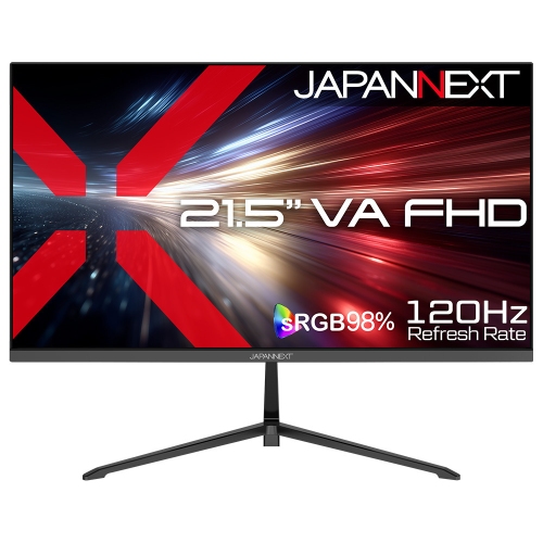 JAPANNEXTが21.5インチ VAパネル搭載 120Hz対応のフルHD液晶モニターを12,980円で1月29日(木)に発売