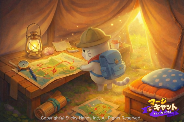 マージ×猫×ストーリーのスマホ向けパズルアドベンチャー『マージキャット：キャットピアパズル』正式サービス開始！