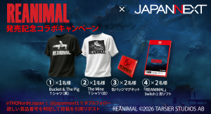 JAPANNEXTが「REANIMAL」発売を記念してゲームソフトや公式グッズが当たるプレゼントキャンペーンを開催！