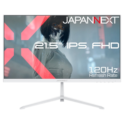 JAPANNEXTが21.5インチ IPSパネル搭載 120Hz対応のフルHD液晶モニター(ホワイト)を14,980円で3月19日(木)に発売