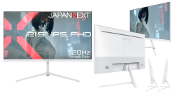 JAPANNEXTが21.5インチ IPSパネル搭載 120Hz対応のフルHD液晶モニター(ホワイト)を14,980円で3月19日(木)に発売