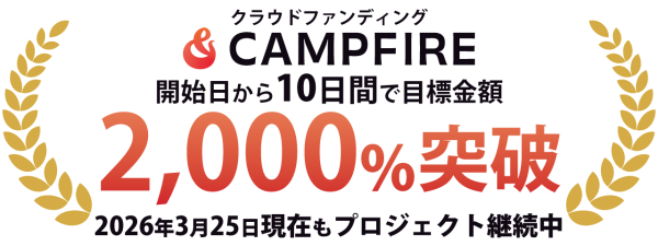 【開始10日間でプロジェクト達成率2,000％突破】5G通信対応vSIM搭載の新世代モバイルWi-Fi「それがだいじWi-Fi 5G」　クラウドファンディングCAMPFIREにて先行販売実施中