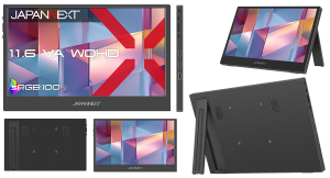 JAPANNEXTが11.6インチ VAパネル搭載 約450gの薄型軽量を実現したWQHDモバイルモニターを21,980円で3月26日(木)に発売