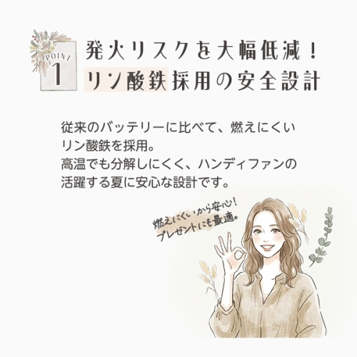 【新商品発表】「安全性」を追求。リン酸鉄電池・準固体電池を採用した次世代ハンディファンがついに発売