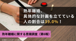 熟年離婚の具体的な計画を立てている既婚者の割合は39％！その理由と計画の中身とは？