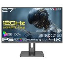 JAPANNEXTが27インチ IPSパネル採用 昇降式スタンド搭載 120Hz対応の4KゲーミングモニターをAmazon限定 35,980円で発売