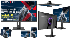 JAPANNEXTが27インチ IPSパネル採用 昇降式多機能スタンドを搭載し、120Hzに対応した4Kゲーミングモニターを40,980円で6月4日(木)に発売