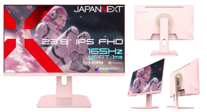 JAPANNEXTが23.8インチ IPSパネル 本体カラーにピンクを採用した、165Hz対応のフルHDゲーミングモニターを17,980円で6月4日(木)に発売