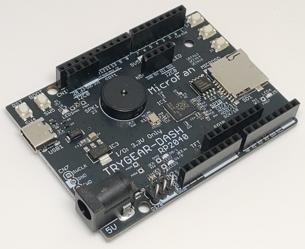 マイクロファン、教育用マイコン基板「TRYGEAR-DASH RP2040」発売!定番マイコンRP2040を採用し、優れた安定性と高いコストパフォーマンスを両立
