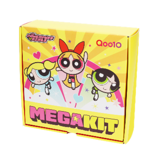 Qoo10「メガポ」の新キービジュアル公開！パワーパフ ガールズが夏のビューティーアイテムを“かわいくて最強”に楽しむ