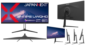 JAPANNEXTが34インチ IPSパネル搭載 アスペクト比21:9のUWQHDウルトラワイド液晶モニターを47,980円で7月2日(木)に発売