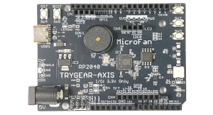マイクロファン、教育用マイコン基板「TRYGEAR-AXIS RP2040」を発売！センサー・カラーLEDを標準搭載し、マイコン基板のみで多彩な演習に対応