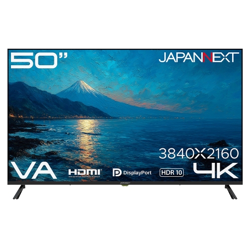 【50インチ 4K 49,980円！】JAPANNEXTが50インチのVAパネルを搭載した大型4K液晶モニターをECサイト限定で8月20日(木)に発売