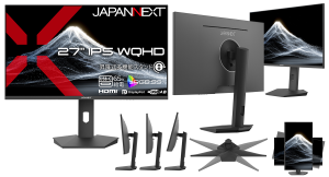 【Amazon限定 26,980円！】JAPANNEXTが27" IPSパネル USB-C(最大65W)給電対応のWQHD液晶モニターを8月20日(木)に発売