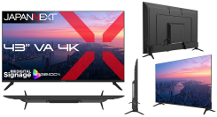 JAPANNEXTが43インチのVAパネルを搭載した大型4K液晶モニターを47,980円で9月3日(木)に発売