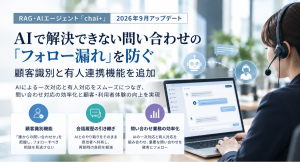 AIで解決できない問い合わせの「フォロー漏れ」を防ぐ―chai+、顧客識別と有人連携機能を追加